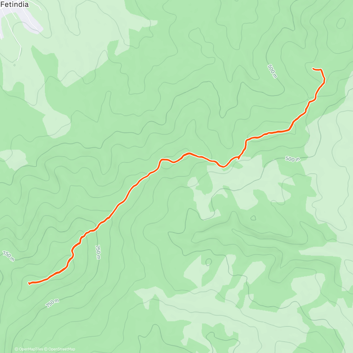 Map of the activity, Osoiu