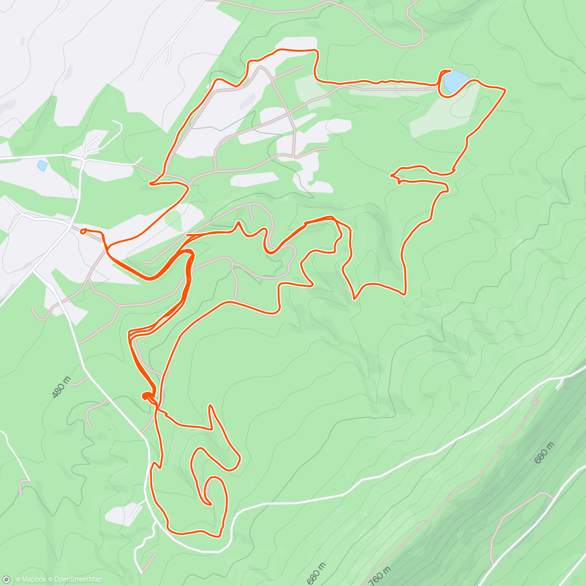 Map of the activity, Gravel bike ride