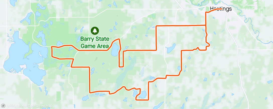 Map of the activity, Barry 2024