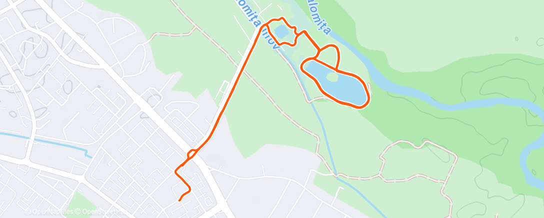 Map of the activity, Christmas short run