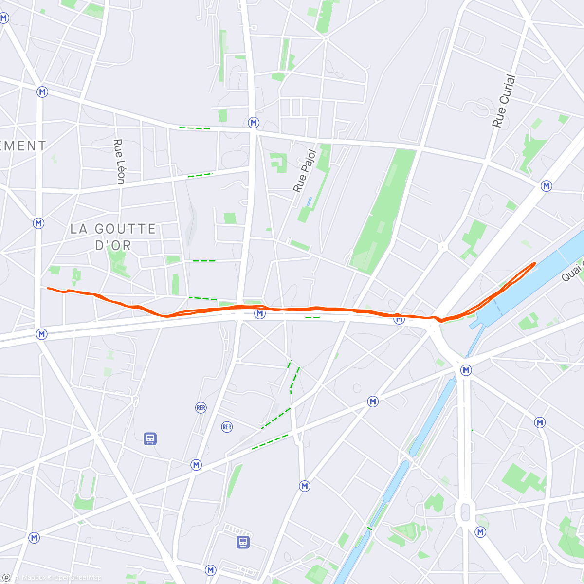 Map of the activity, Décrassage de la vie parisienne