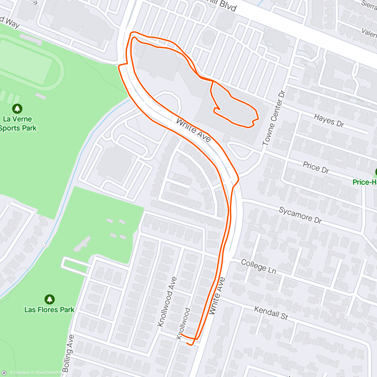 Map of the activity, Walk 2 Target