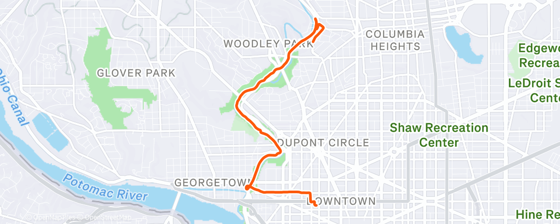 Mappa dell'attività RCP Commute