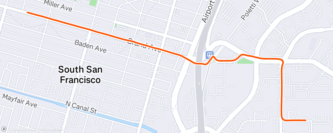 Map of the activity, Afternoon Ride