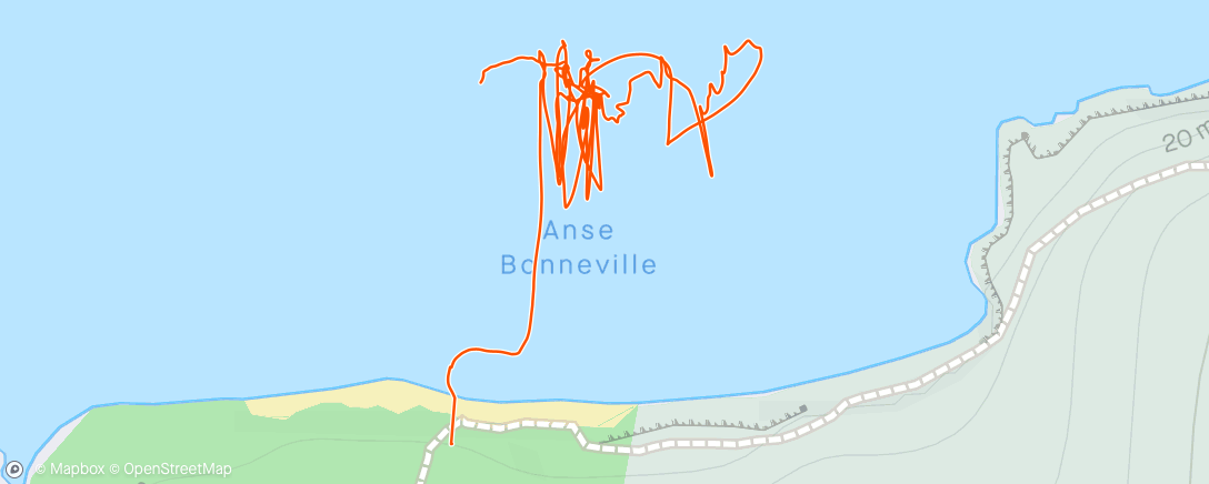 Map of the activity, Bodyboard