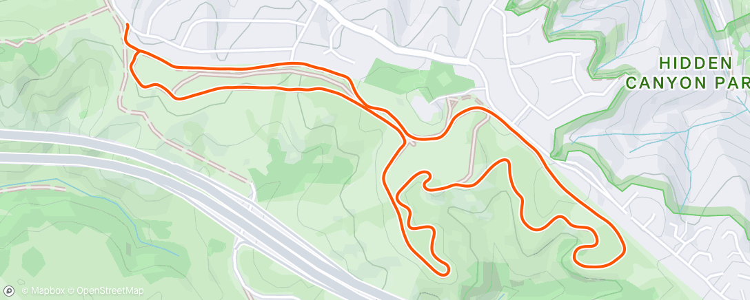 Map of the activity, Morning Trail Run