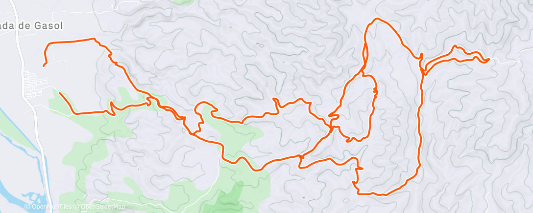 Map of the activity, Morning Mountain Bike Ride