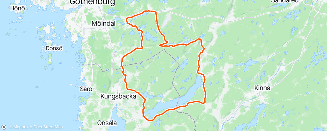Map of the activity, Söndagsdistans med SCK.