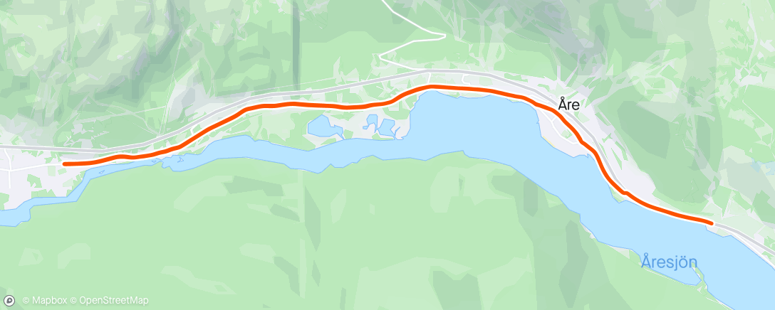 Map of the activity, Åre Halvmarathon 🥇