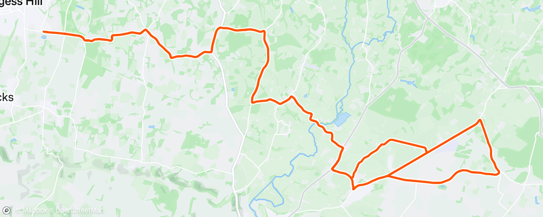 Map of the activity, Afternoon Ride