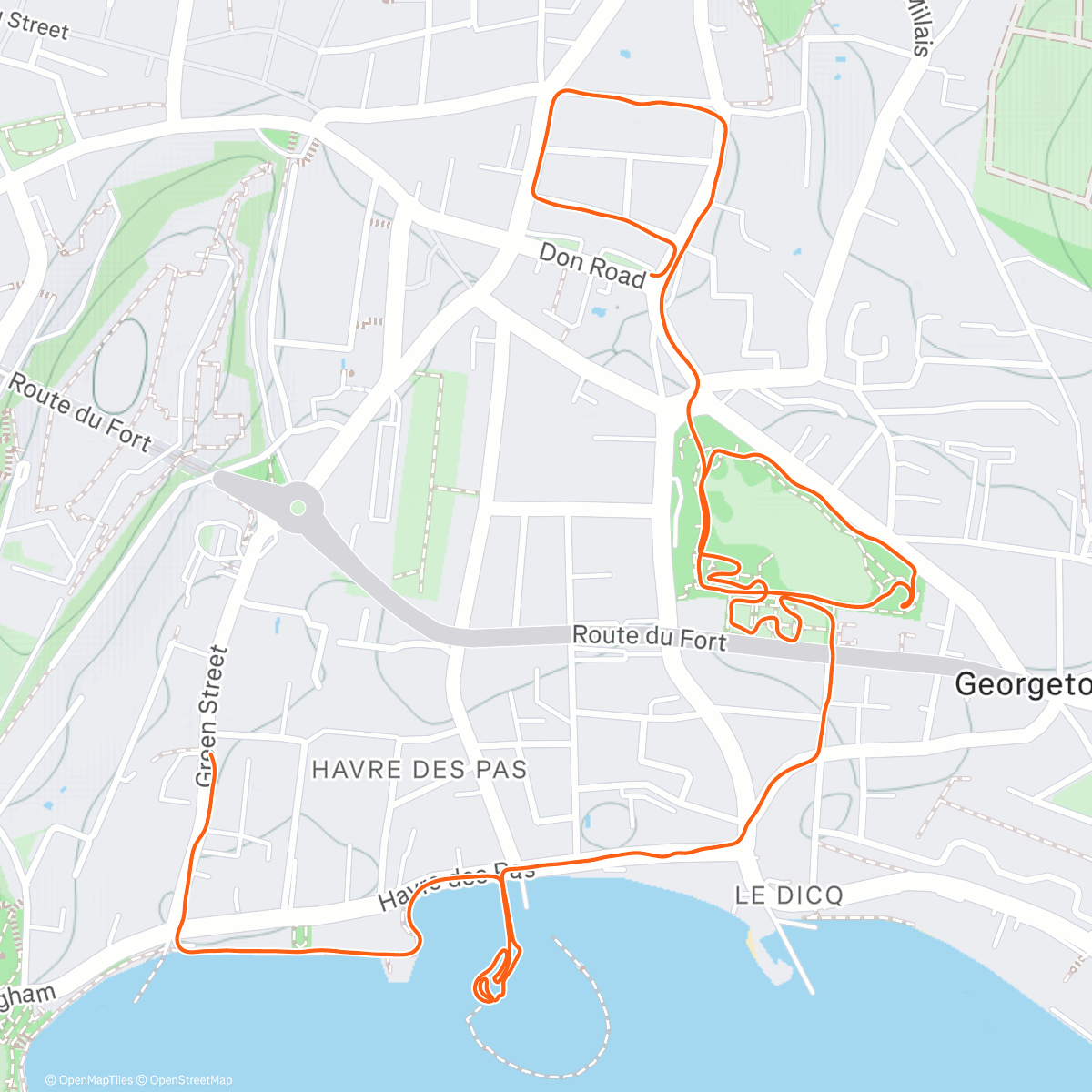 Mapa de la actividad (Romeo Dunn. Marcothon 31/31 ✅)