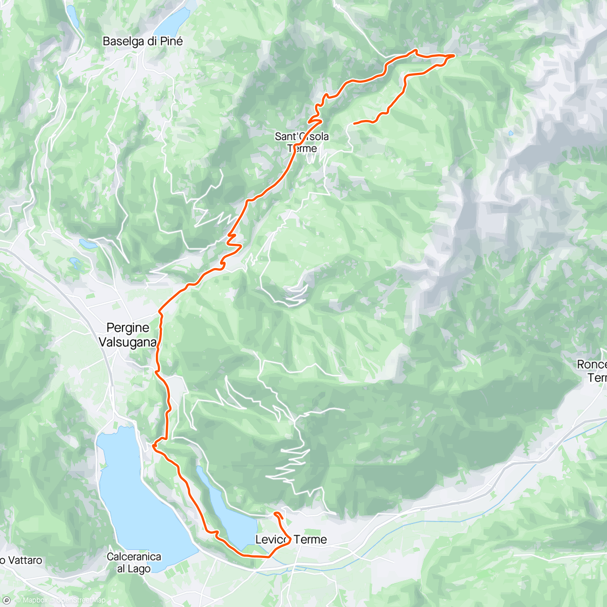 Mapa de la actividad, ROUVY - Tour of the Alps 2024 | Stage 5 - Levico Terme
