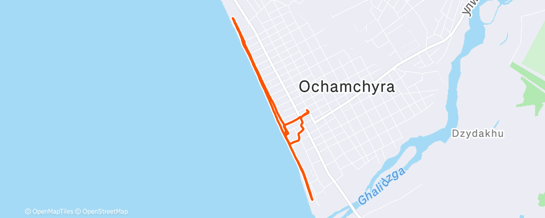 Mappa dell'attività Вечерний забег