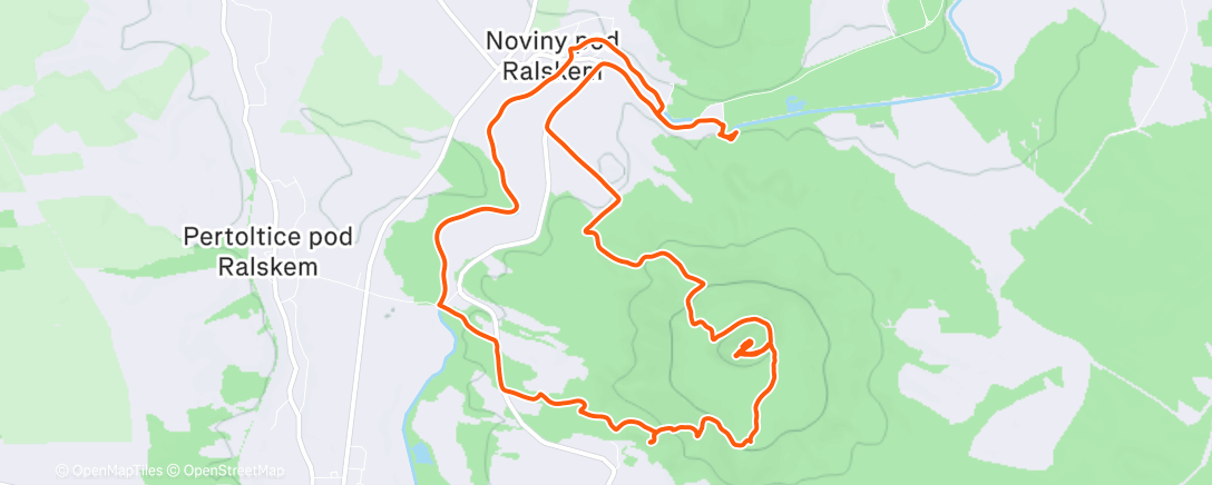 Map of the activity, Lunch Hike