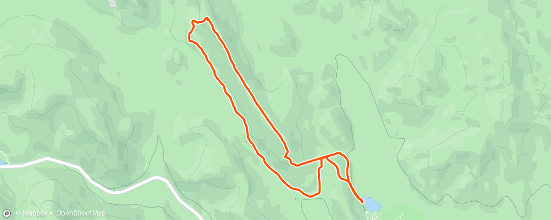 Map of the activity, Grouse Ridge