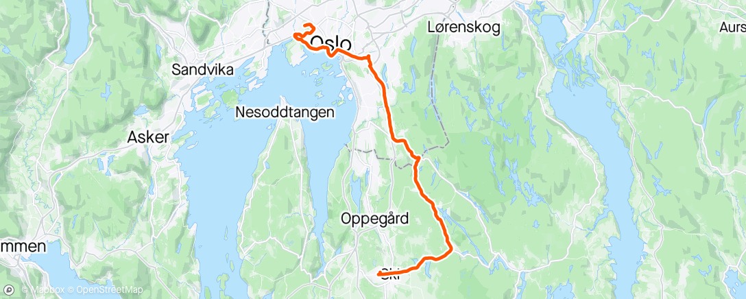 Mapa da atividade, Hjem fra løpebyen