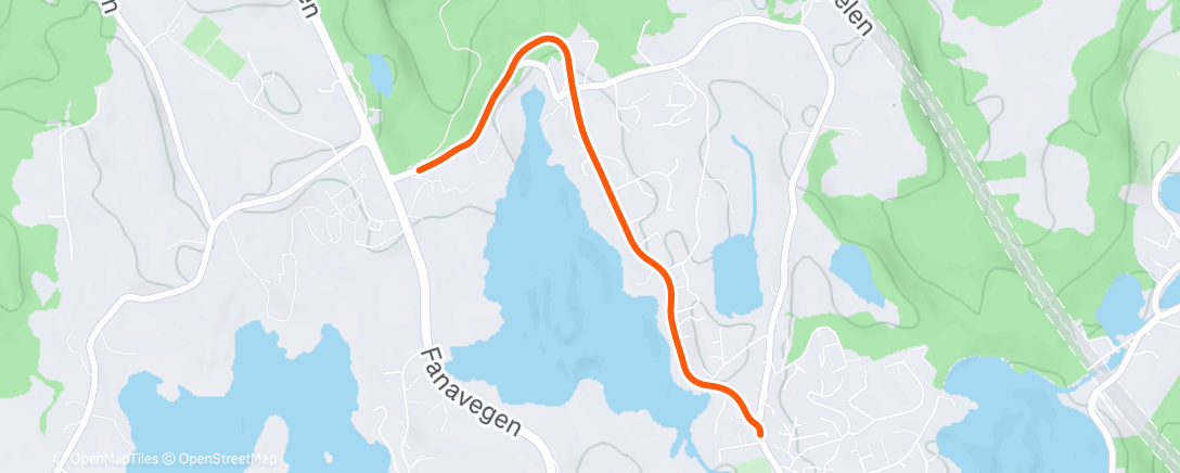 Map of the activity, ROUVY - 7 Minute Cool-down