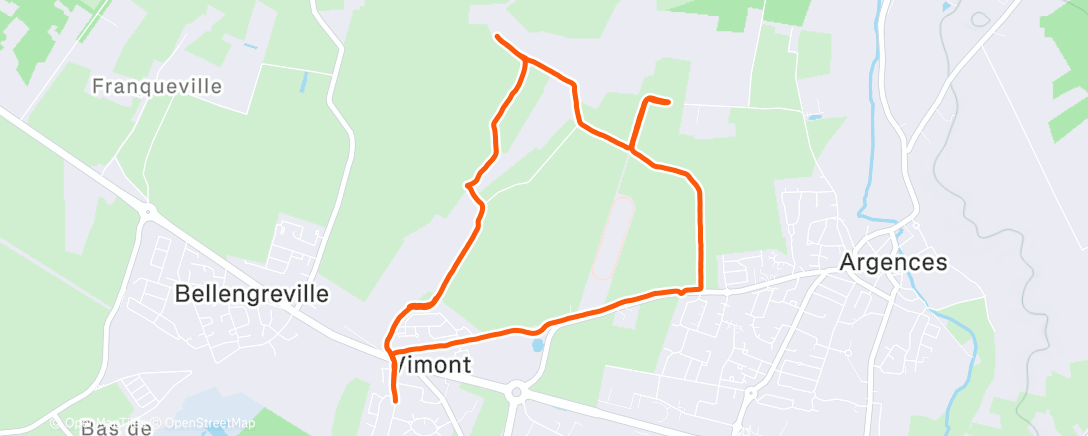 Map of the activity, Sv2 3x6min/r 3min