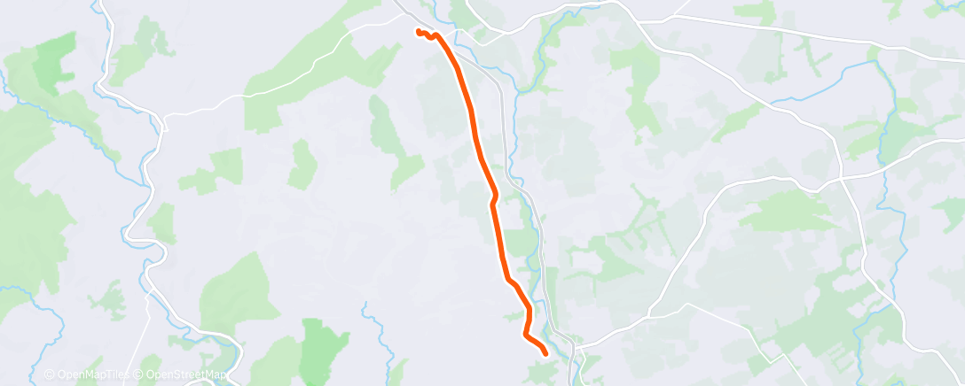 Map of the activity, Obligatory Blainsie Road Miles
