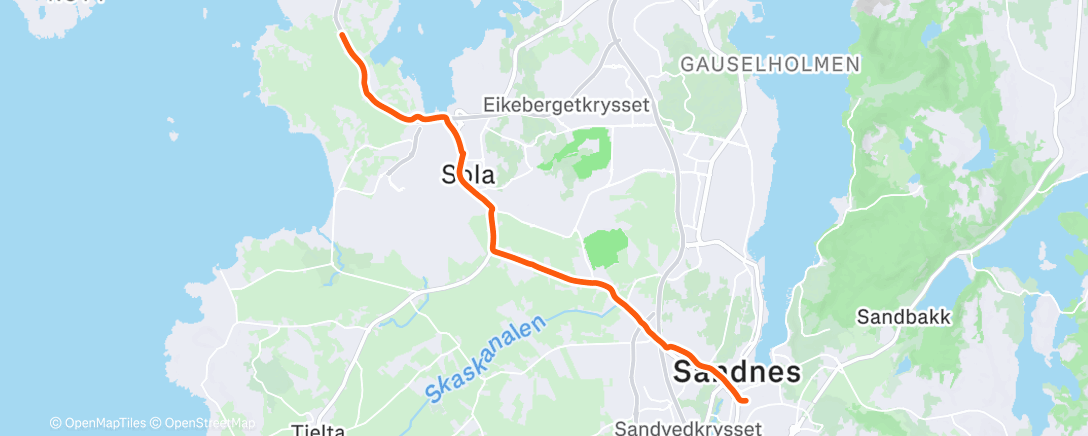 Map of the activity, Afternoon E-Bike Ride