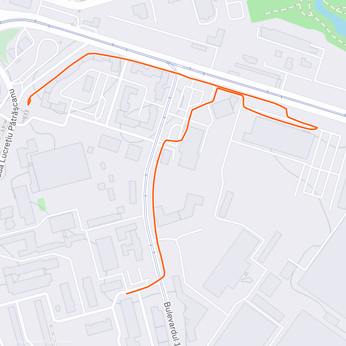 Map of the activity, Walk BucurEşti 👣 1K - Georgian via Bicaz - Urban Discovery Session 🌙