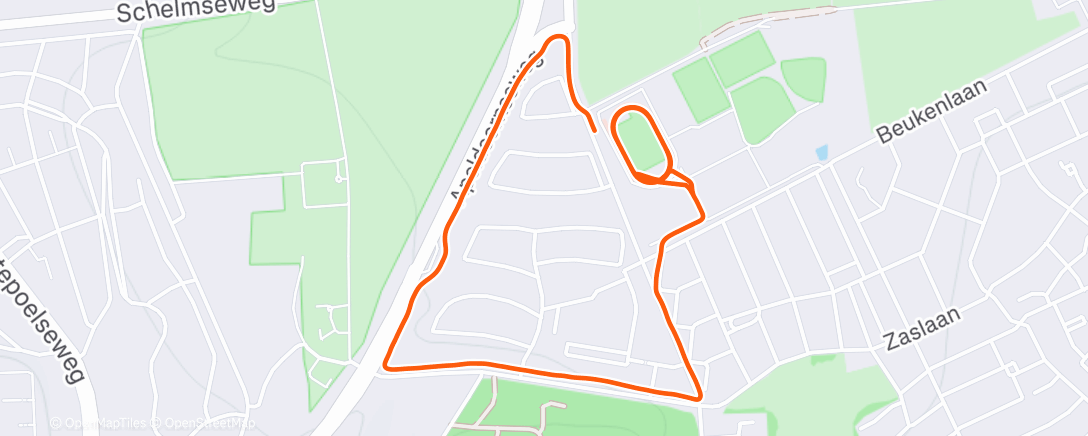 Map of the activity, 4x2000