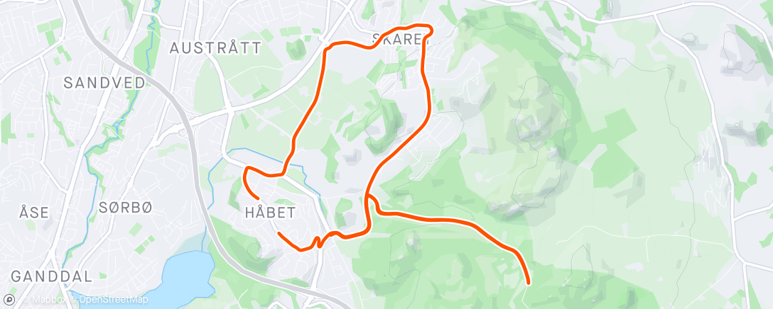 Map of the activity, Vaktintervall