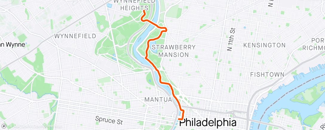Map of the activity, Philadelphia, Fairmount Park / Philadelphia