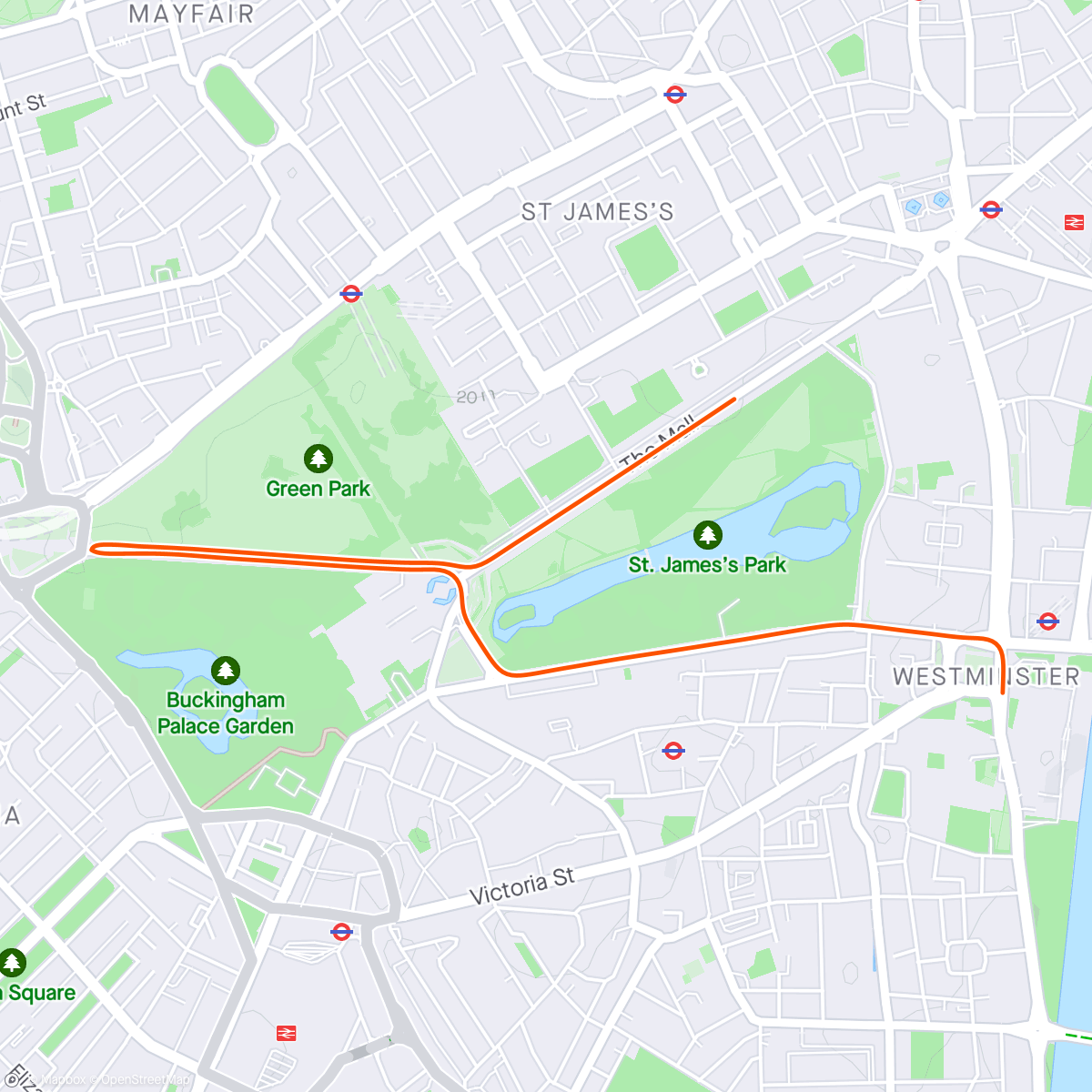 Map of the activity, Zwift - Greater London Flat in London