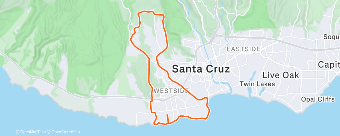 Map of the activity, 12.3.2025: Morning Loop