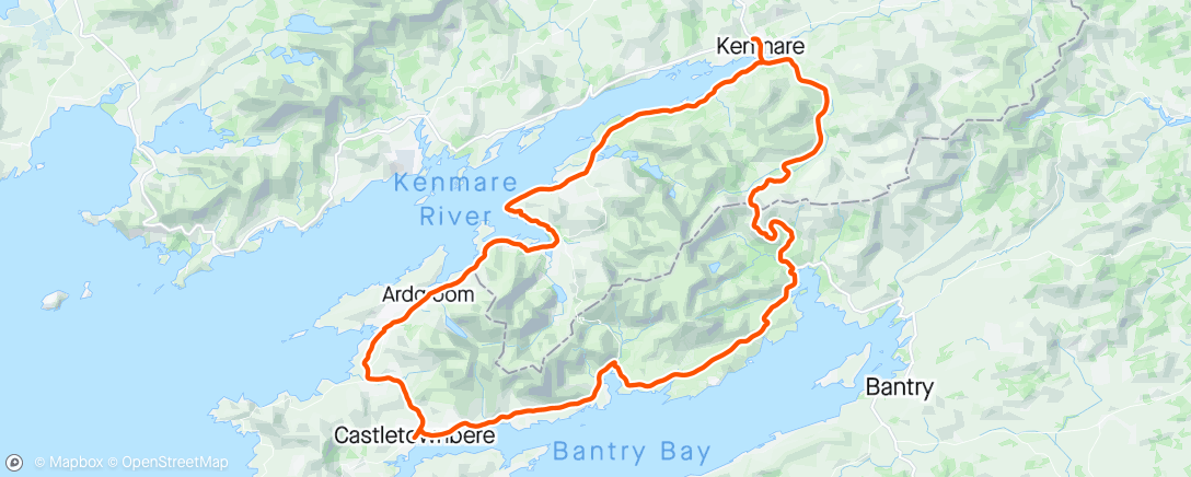 Karte der Aktivität „Ring of Beara 110km”