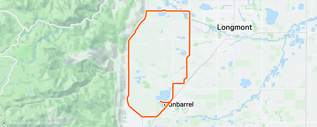 Map of the activity, 70.3 Boulder- Bike