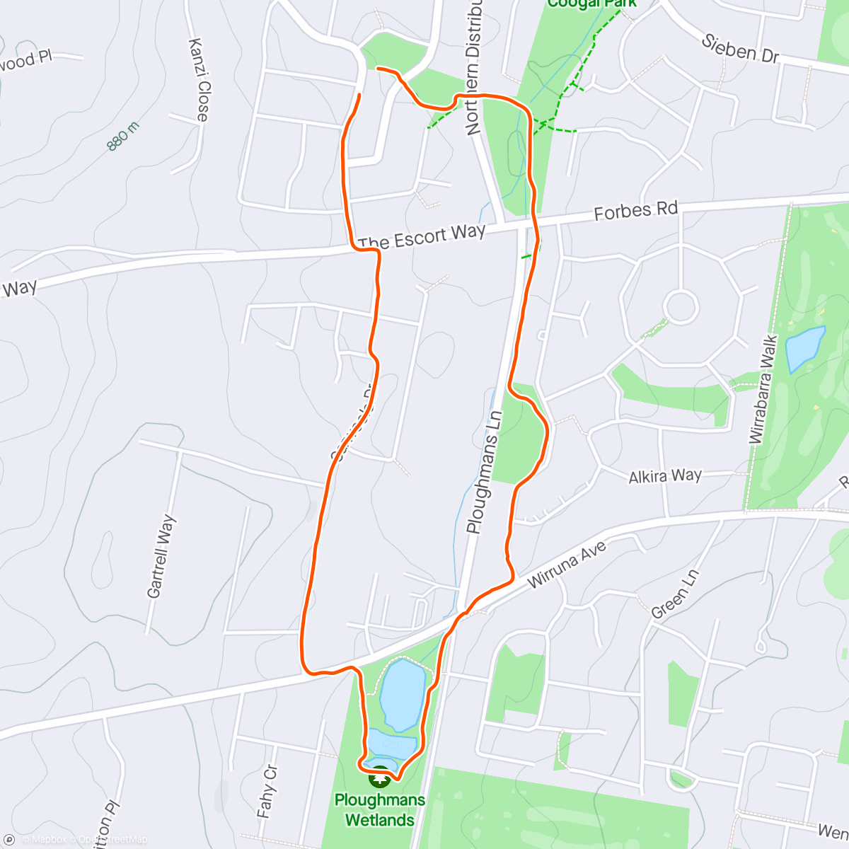 Map of the activity, Morning Run 🐕🏃‍♂️