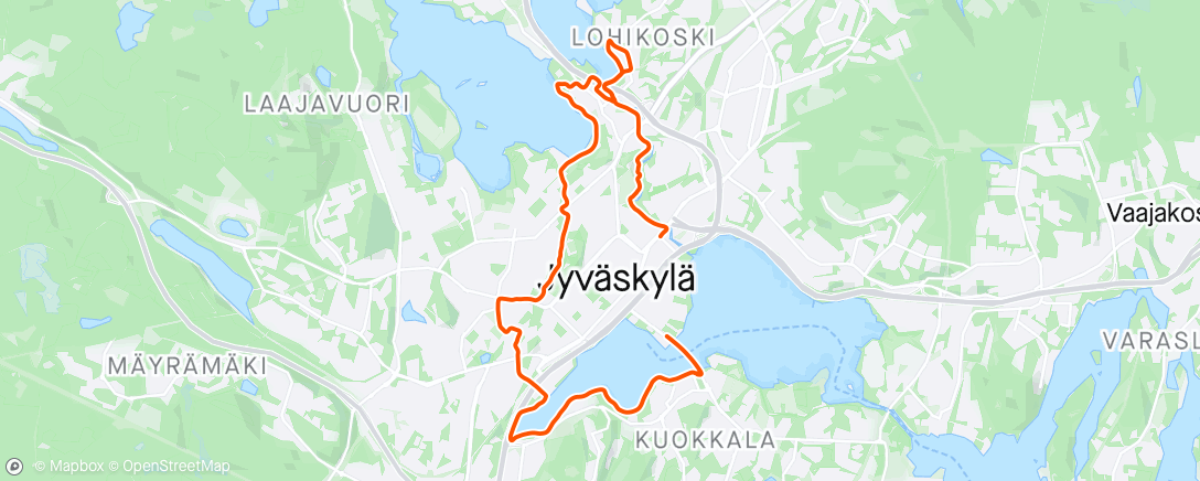 Map of the activity, 14km Long Run with Runna ✅