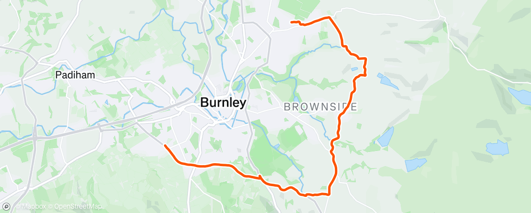 Map of the activity, Morning Run