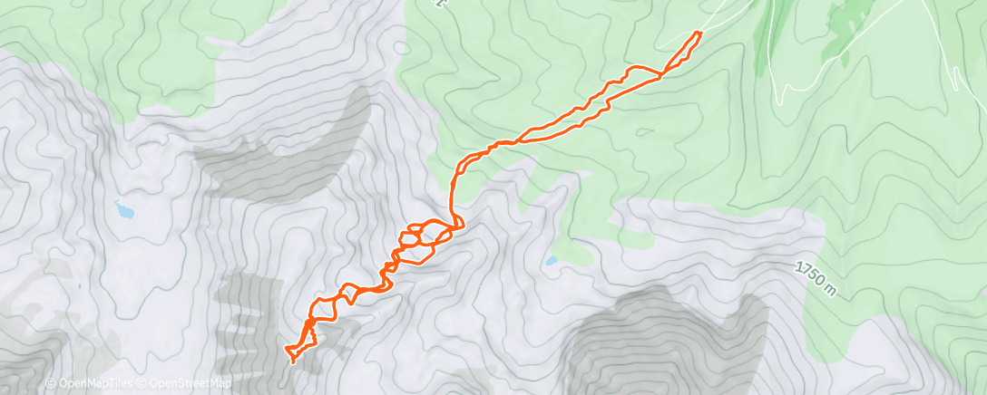 Map of the activity, Morning Backcountry Ski