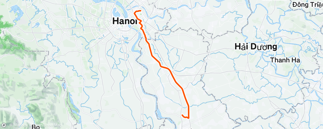 Map of the activity, Morning Ride