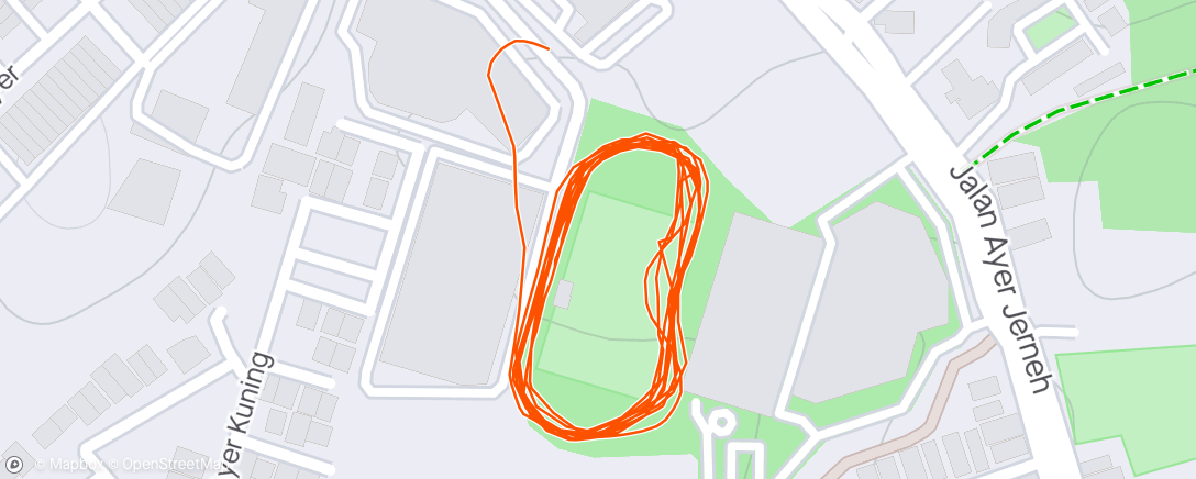 Map of the activity, ARKL Morning Track Run