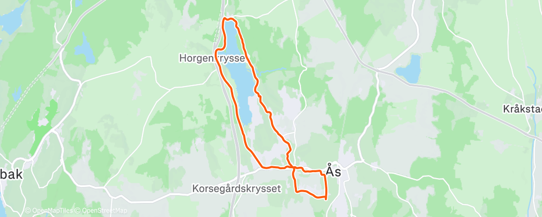 Map of the activity, Morning Run