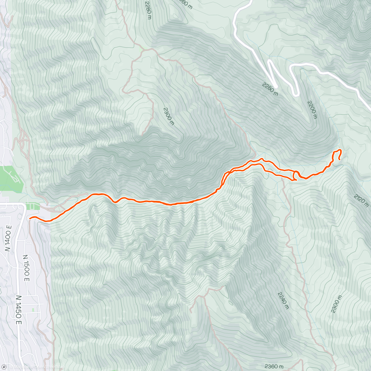 Mapa de la actividad (Rock Canyon with Chip)