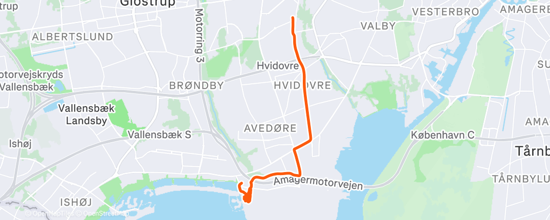Map of the activity, Afternoon Ride