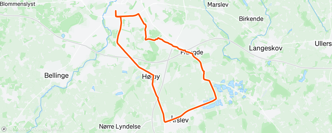 Map of the activity, Morning Ride