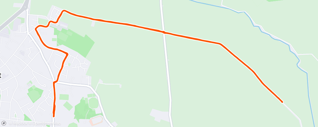 Map of the activity, Post work stretch out 🌅 🏃‍♂️