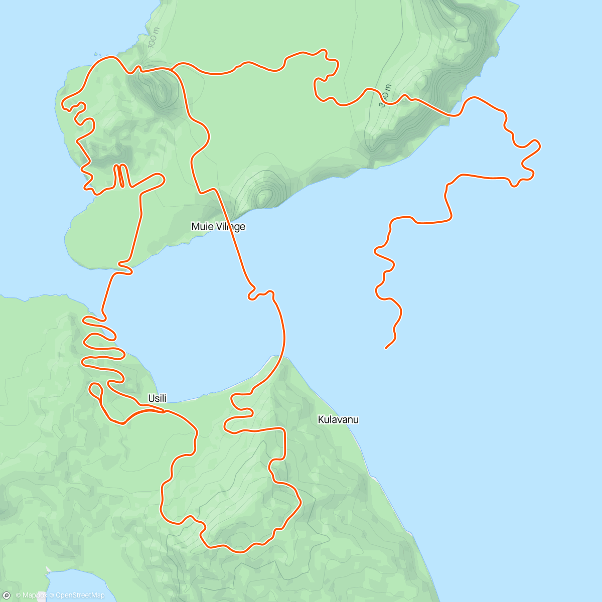 Карта физической активности (Zwift - Mountain Route in Watopia)