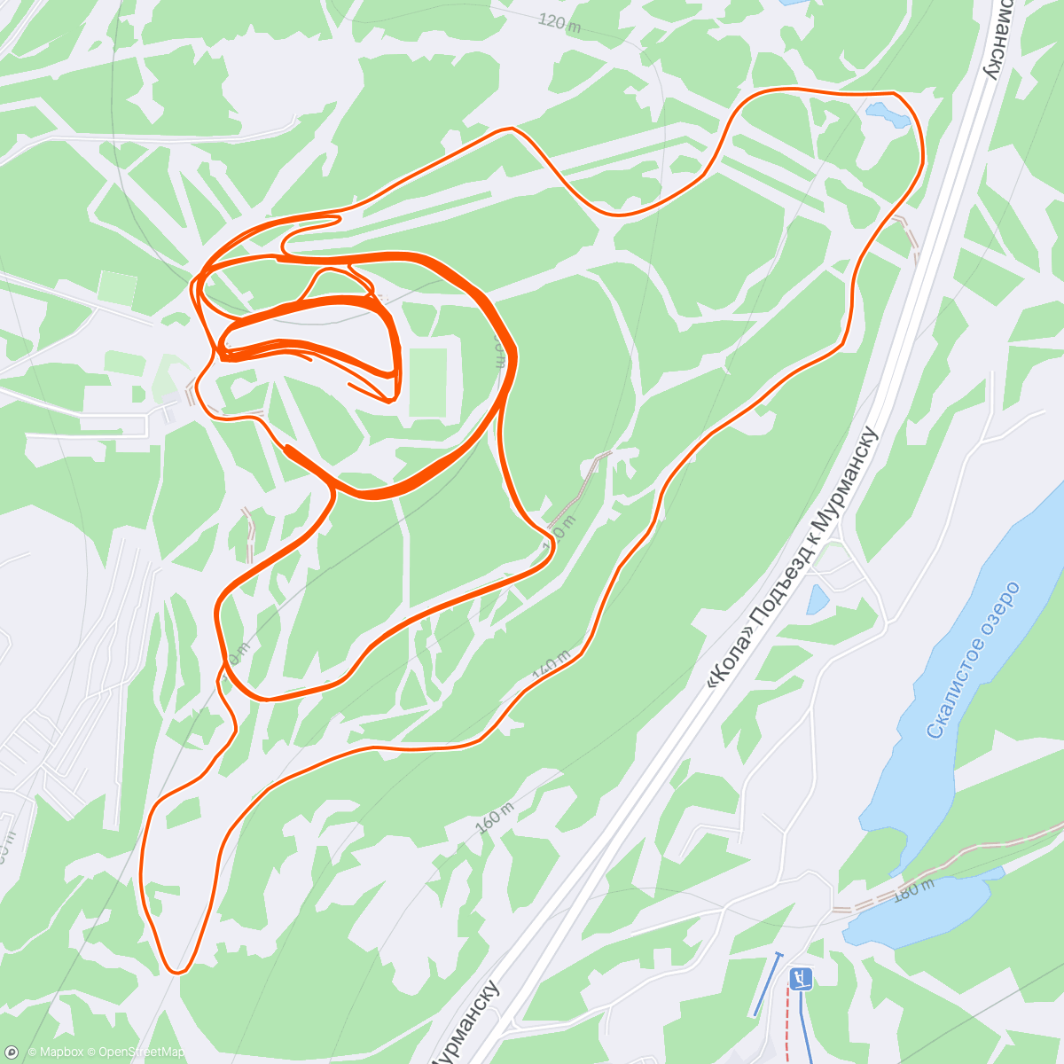 Map of the activity, Морозная классика.