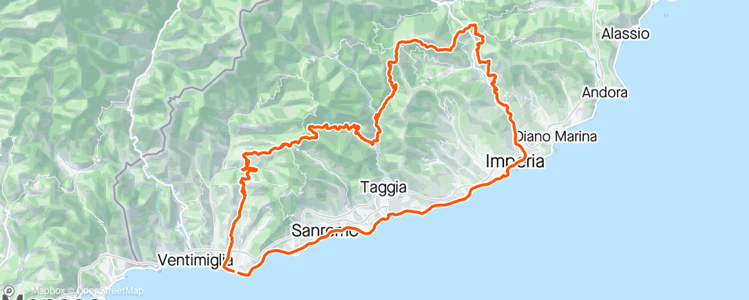 Map of the activity, Imperia Ligure