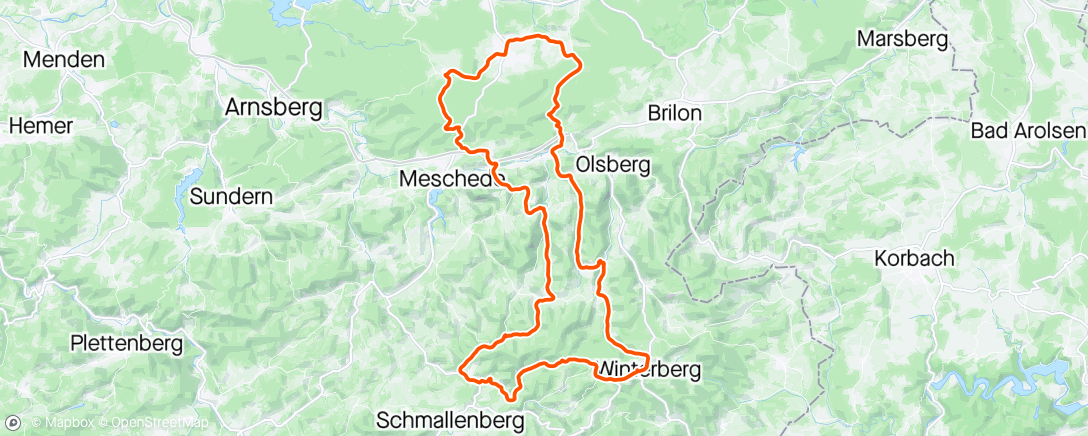 Map of the activity, Sonnenstrahlen tut Radfahren