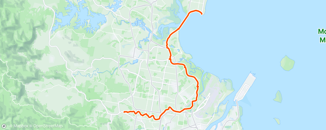 Map of the activity, Anzac Day ride