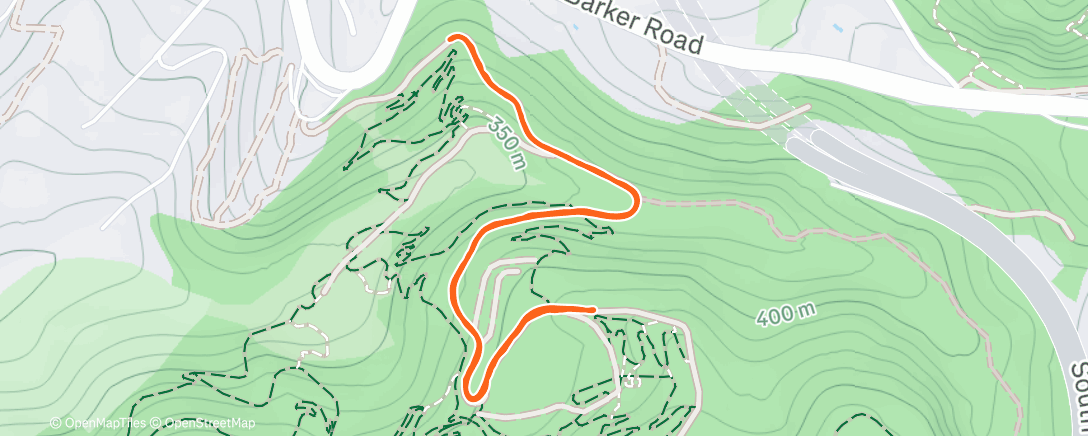 Map of the activity, Afternoon Mountain Bike Ride