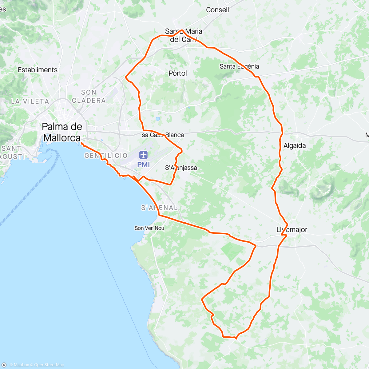 Map of the activity, Årets lengste😃🚴‍♂️💪
